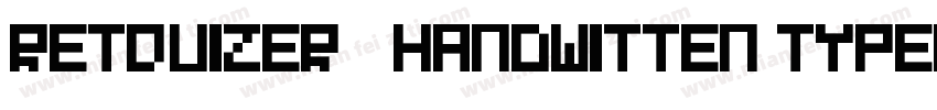Retquizer   Handwitten Typeface字体转换
